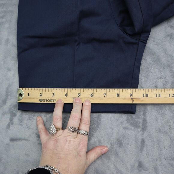 Dickies Shorts Boys 10 Blue Chino Mid Rise Hook Eye Zip Pocket Pleated - Picture 6 of 16